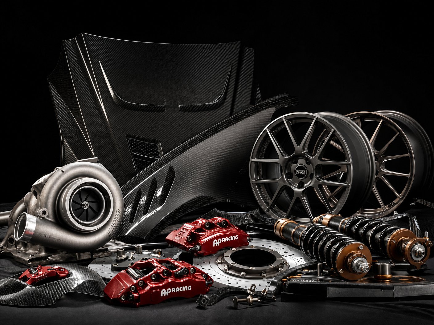 同人动漫配件 - Brembo GT 6活塞卡钳套件